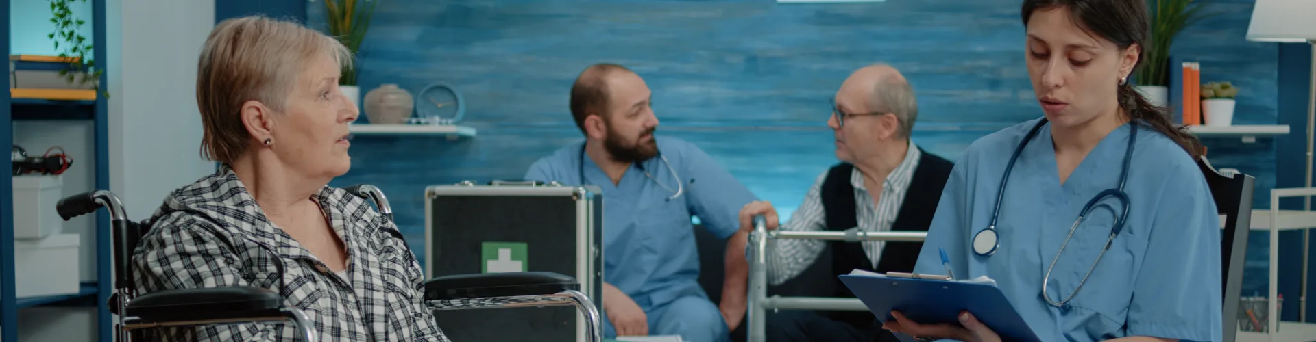 Professional Australian doctor providing telehealth consultation