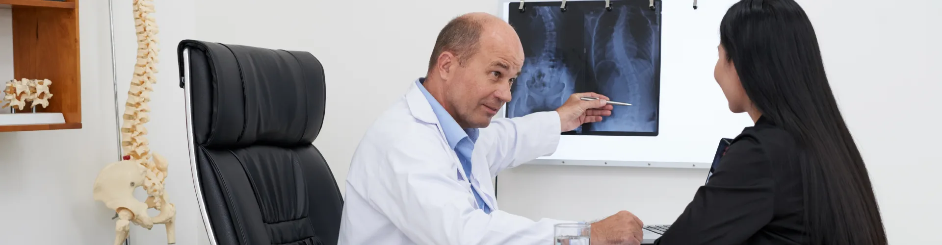 Professional Australian doctor providing telehealth consultation