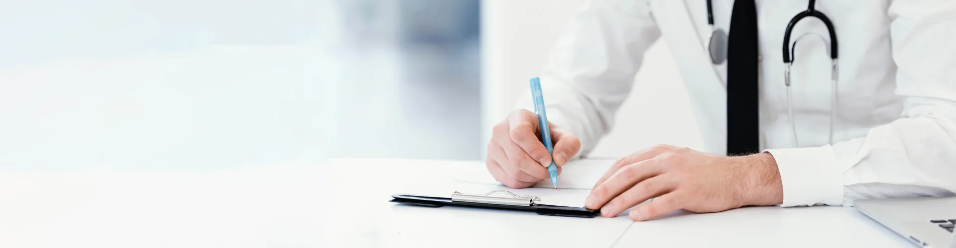 Professional Australian doctor providing telehealth consultation